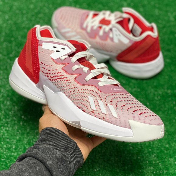 adidas Shoes Adidas Don Issue 4 Low Mens Basketball Shoes White Red